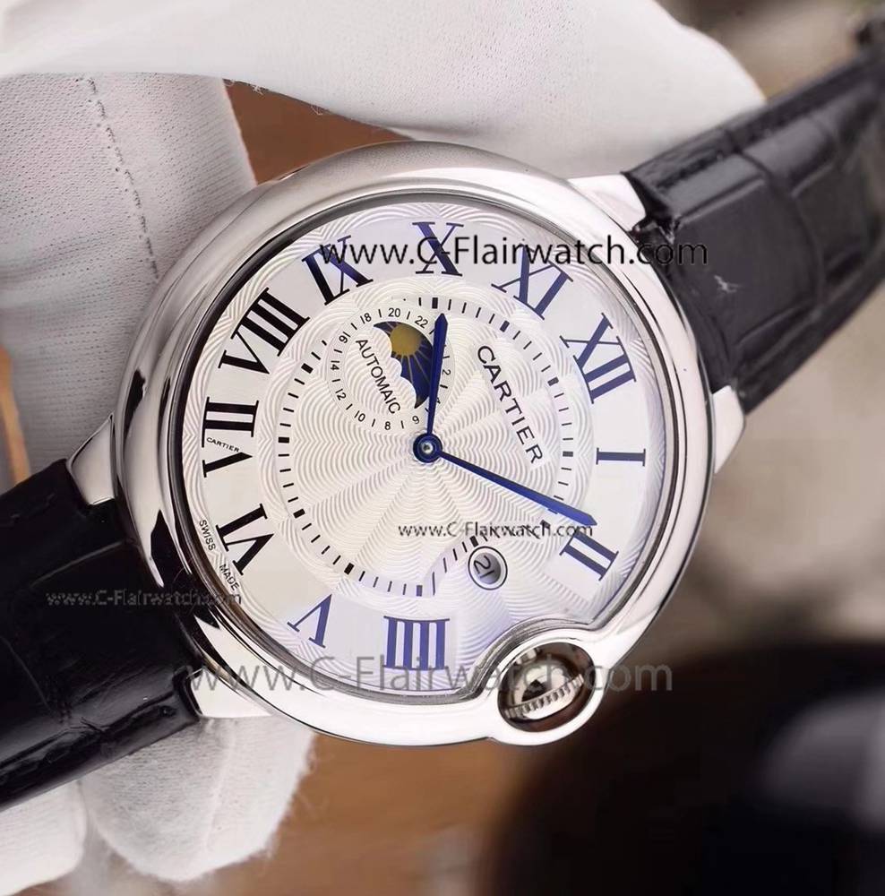 Low Price Cartier Ballon Bleu 43mm Watch with Moonphase Dial